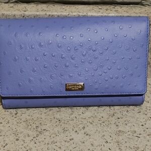 Kate Spade Periwinkle Embossed Wallet